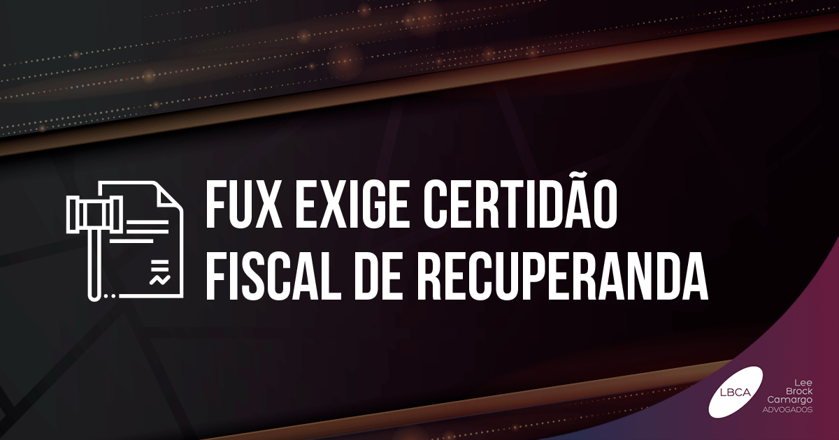 Entendimento do ministro Luiz Fux do Supremo Tribunal Federal