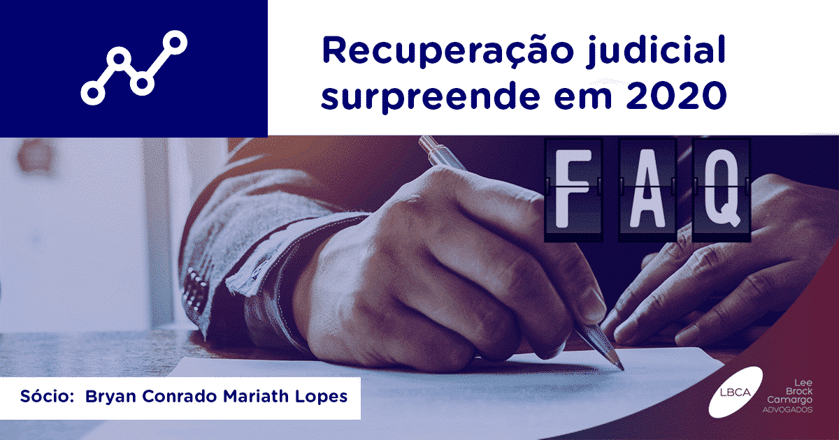 Recuperação judicial surpreende em 2020